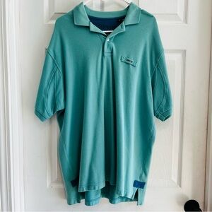 Men’s Orvis Aqua Polo Shirt Large Preppy Fishing Outdoors